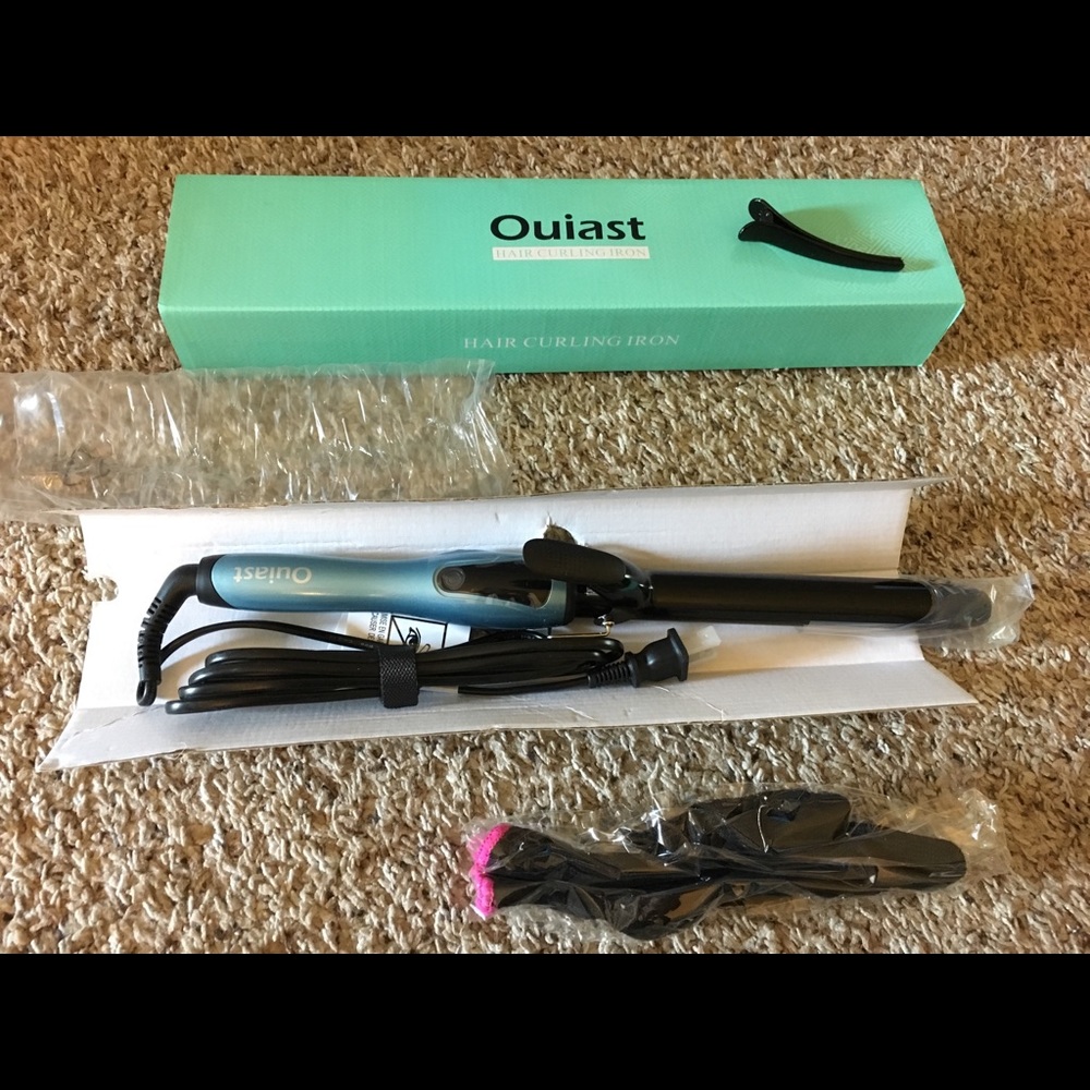 hair ceramic coated curling iron - NEVER USED